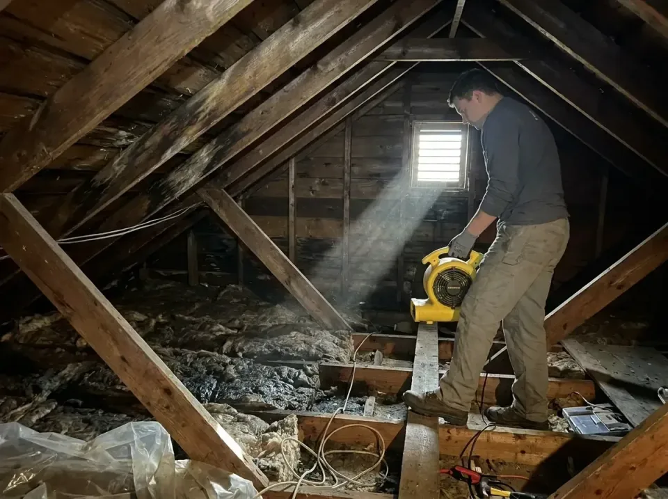 attic-water-damage-drying-proc-007 — frequently asked questions, Emergency Water Extraction & 24/7 Flood Response in Folcrof…